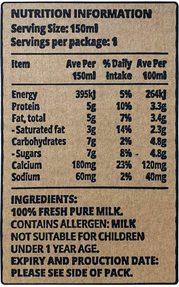 sữa tươi nguyên kem Nature's Farm Úc hộp 150ml