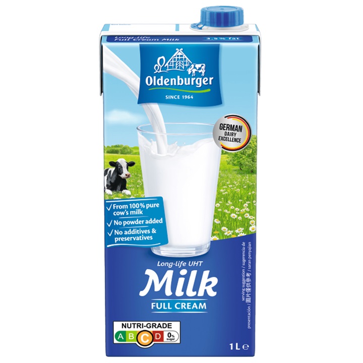 sữa tươi nguyên kem oldenburger hộp 1 lít nhập khẩu Đức