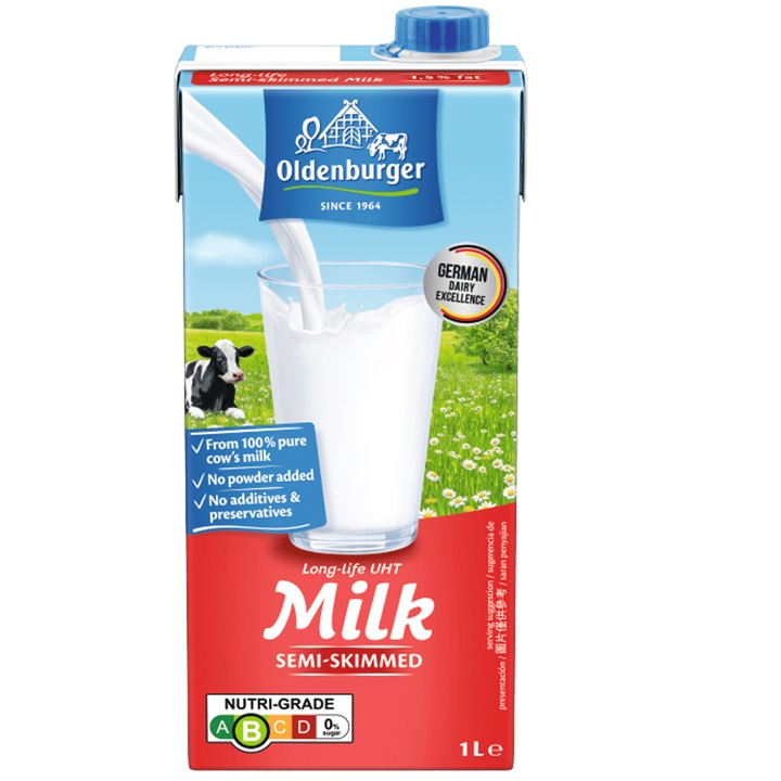 Sữa tươi Oldenburger ít béo hộp 1 Lít