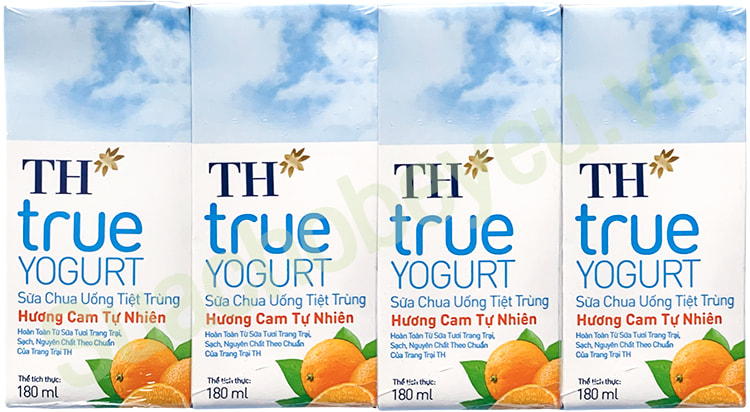Sữa chua uống TH hương cam tự nhiên 180ml