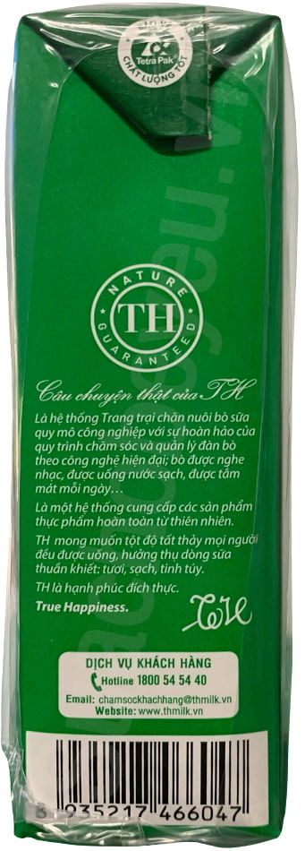 Sữa lúa mạch TH True Chocomalt Mistori hộp 180ml