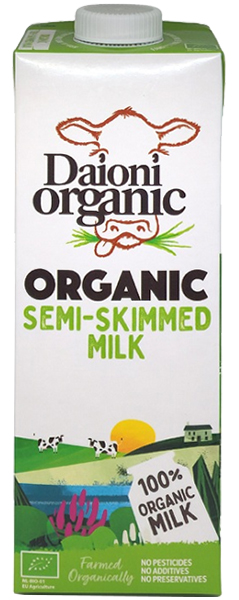 Sữa tươi hữu cơ Daioni Organic ít béo hộp 1 Lít