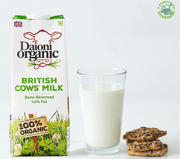 Sữa tươi hữu cơ Daioni Organic ít béo hộp 1 Lít