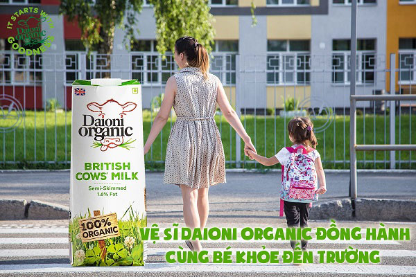 Sữa tươi hữu cơ Daioni Organic ít béo hộp 1 Lít