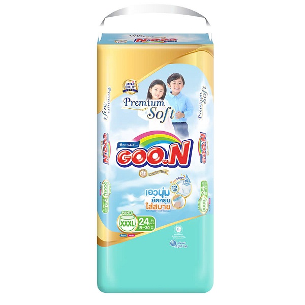Tã quần Goon premium soft size XXXL 24 miếng cho trẻ 18-30kg
