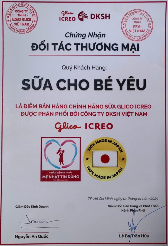 sữa chính hãng