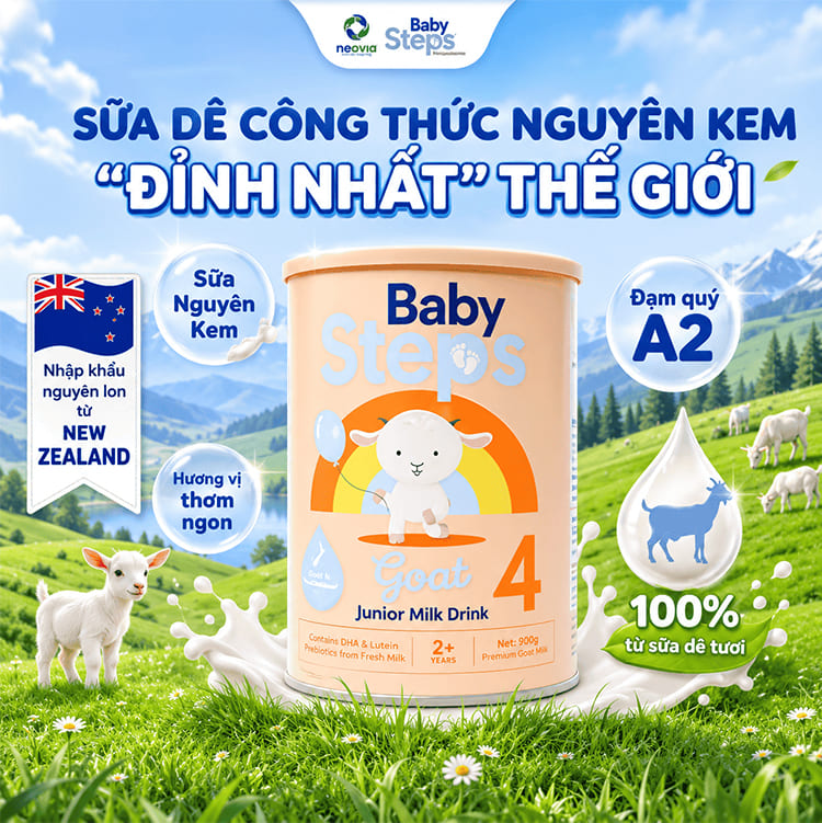 Chương trình khuyến mãi sữa dê Baby Steps
