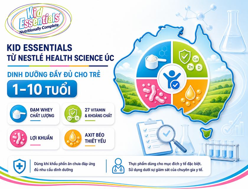 Chương trình khuyến mãi sữa Kid Essentials Úc