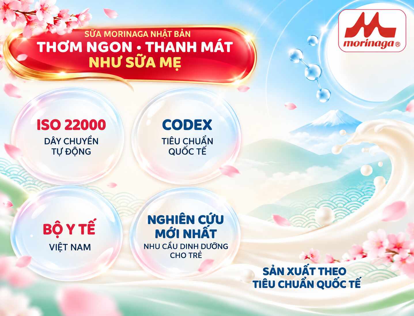 Chương trình khuyến mãi sữa Morinaga Nhật Bản