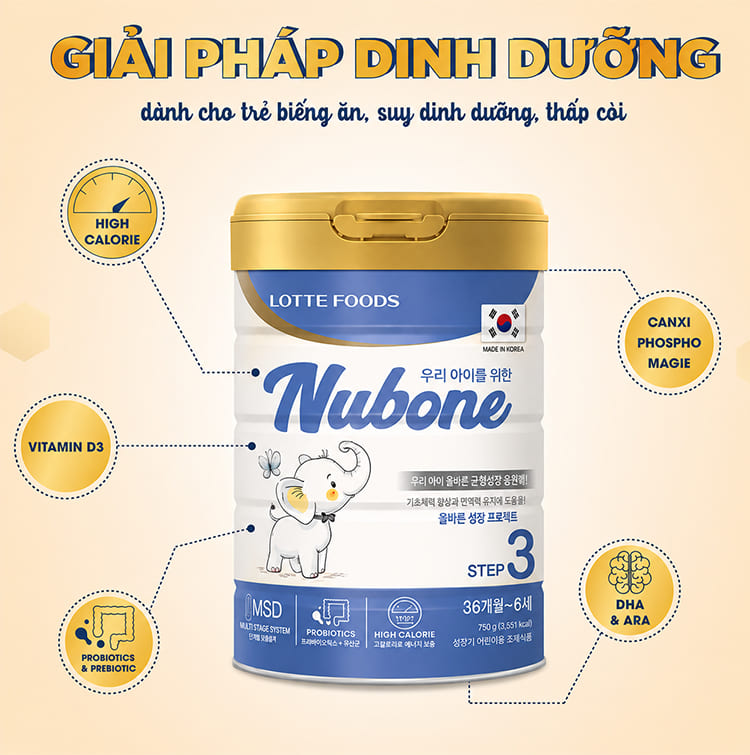 chương trình khuyến mãi sữa Nubone Lotte Foos hàn quốc