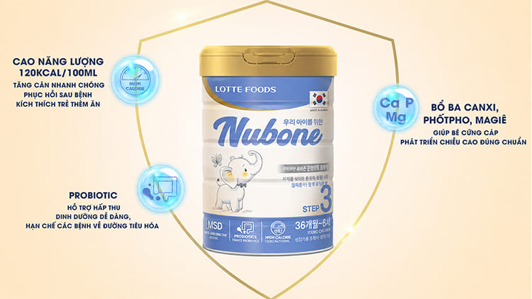 chương trình khuyến mãi sữa Nubone Lotte Foos hàn quốc