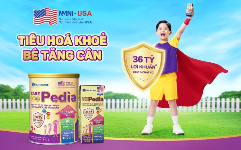 Chương trình khuyến mãi sữa Nutricare Care 100 Pedia