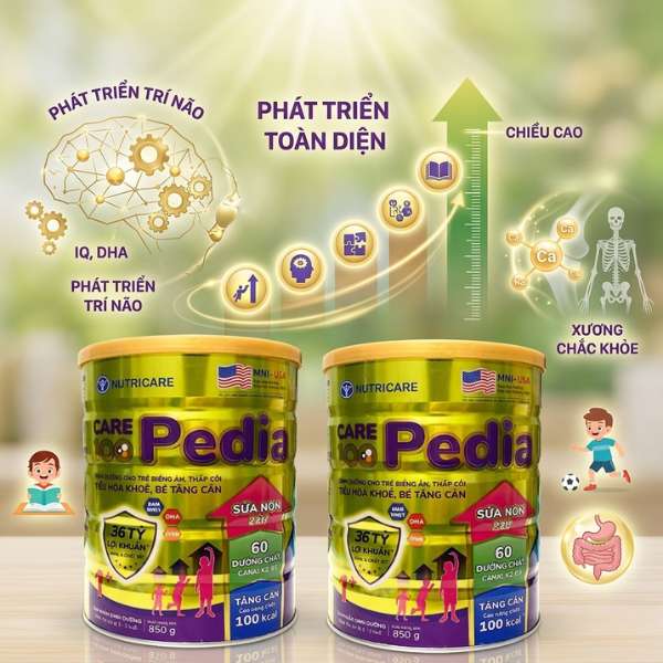 Chương trình khuyến mãi sữa Nutricare Care 100 Pedia