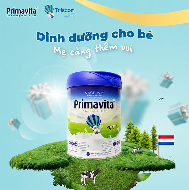 Chương trình khuyến mãi sữa Primavita Hà Lan