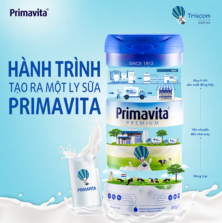 Chương trình khuyến mãi sữa Primavita Hà Lan