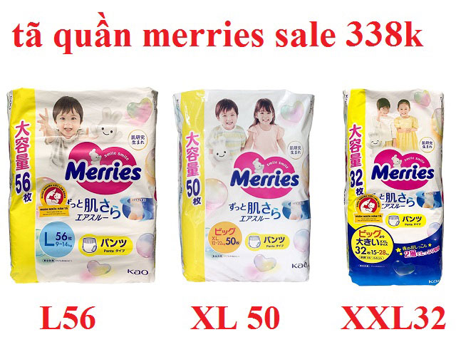 chương trình khuyến mãi tã merries